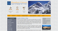 Desktop Screenshot of himalayavisitors.com